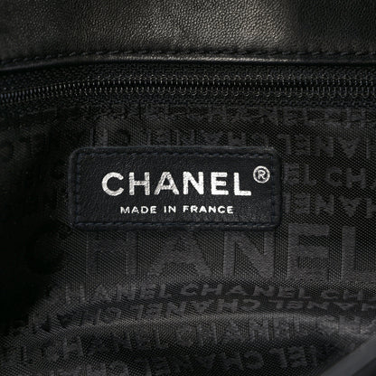 Chanel Patent Quilted Diagonal CC East West Chocolate Bar Flap Black 6 of 10