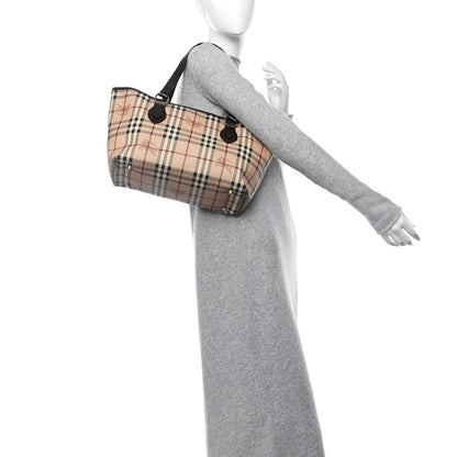 Burberry Haymarket Check Medium Regent Tote Chocolate 2 of 11