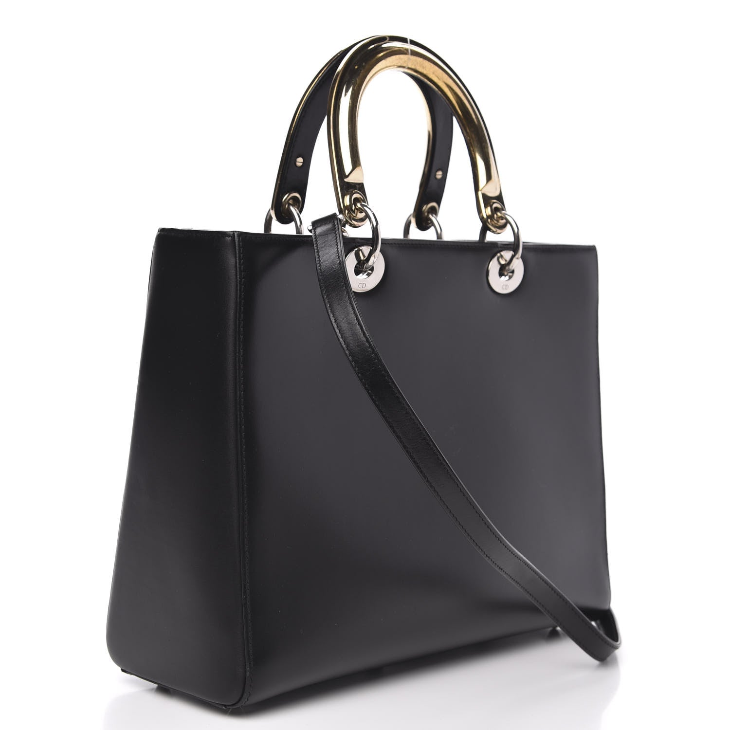 Christian Dior Smooth Calfskin Large Lucky Badges Lady Dior Black 3 of 13