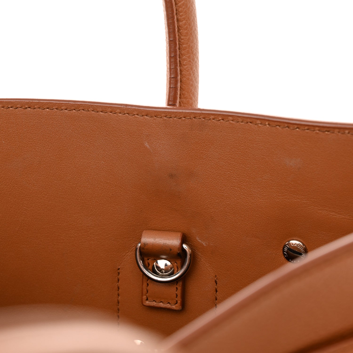 Saint Laurent Grained Calfskin Small Sac De Jour Saddle Brown 11 of 13