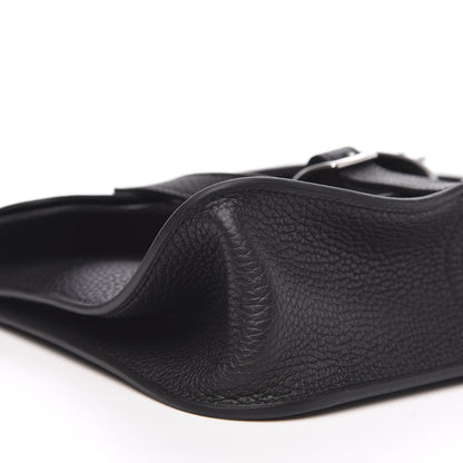 Hermes Taurillon Clemence Halzan 25 Black 9 of 12