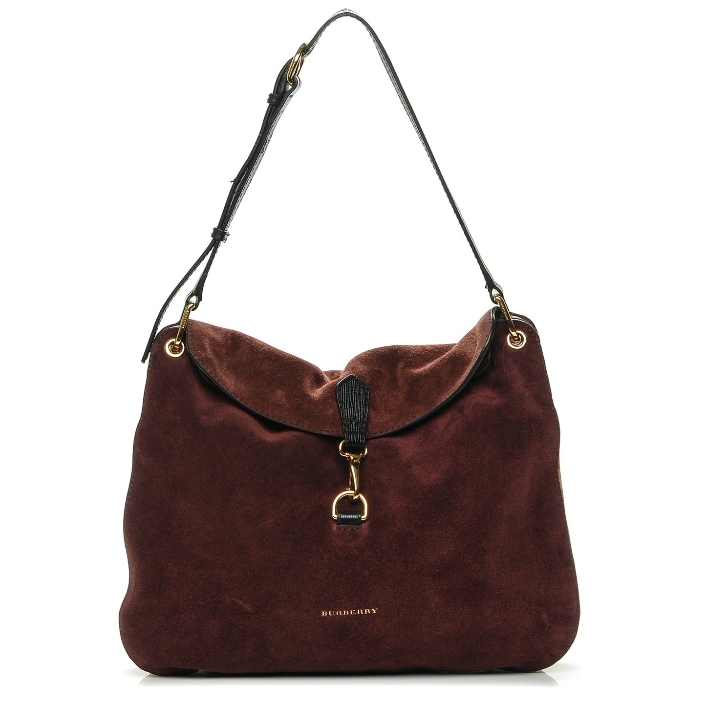 Suede House Check Cornwall Hobo Mahogany Red