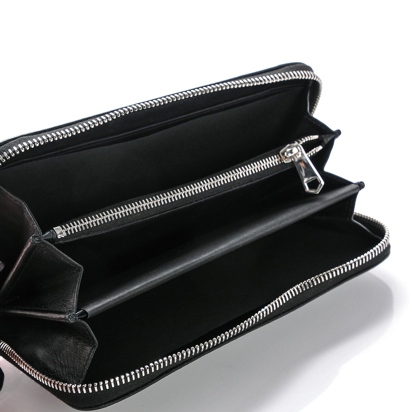 Sugar Goatskin Pandora Zip Around Wallet Black