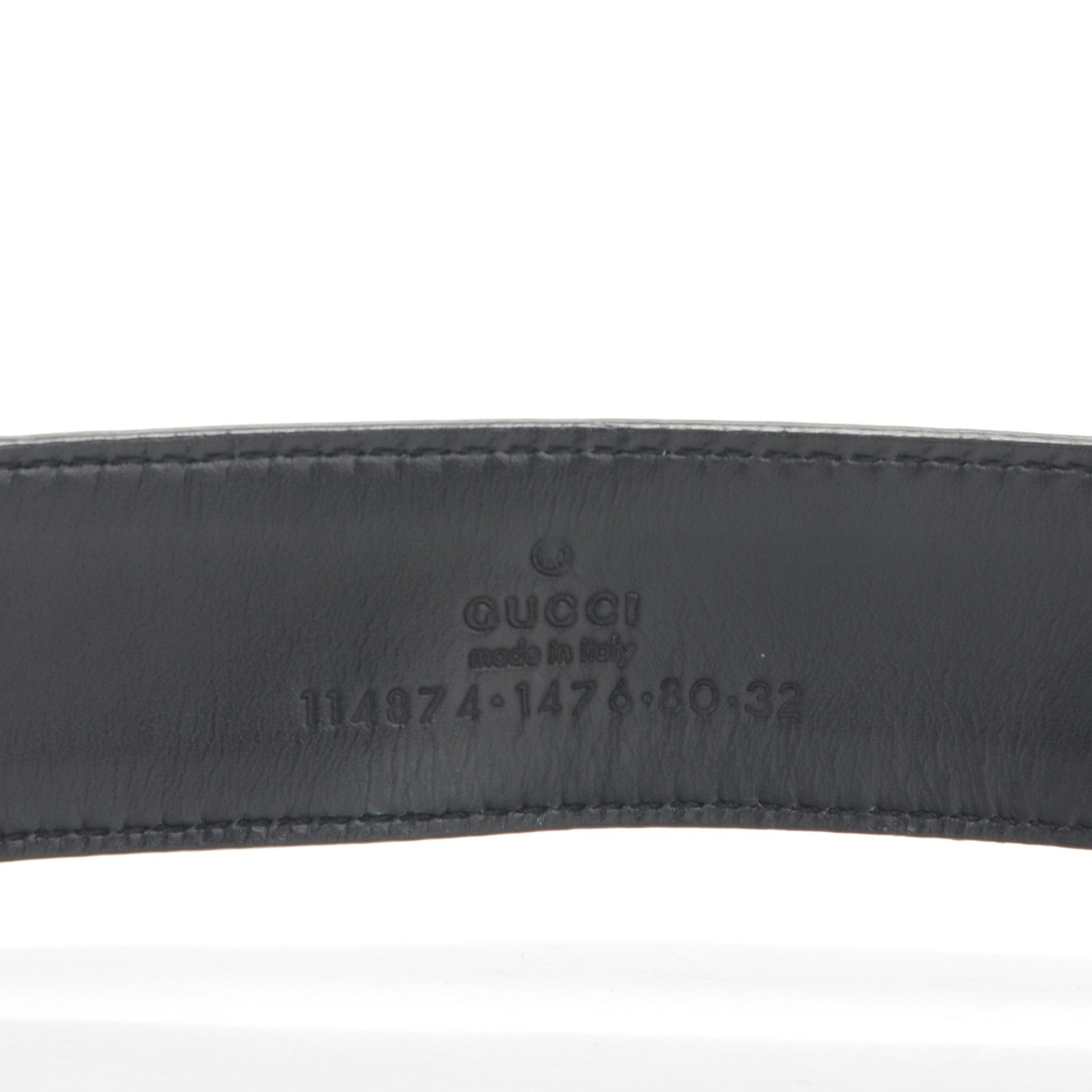 Gucci Monogram Interlocking G Belt 80 32 Black 4 of 6
