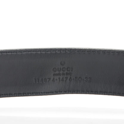 Gucci Monogram Interlocking G Belt 80 32 Black 4 of 6