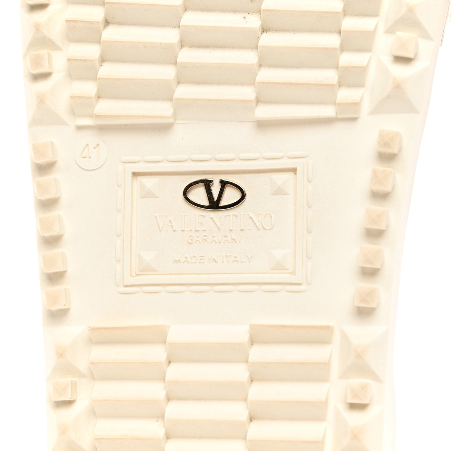 PVC Jelly Rockstud Slide Sandals 41 Clear