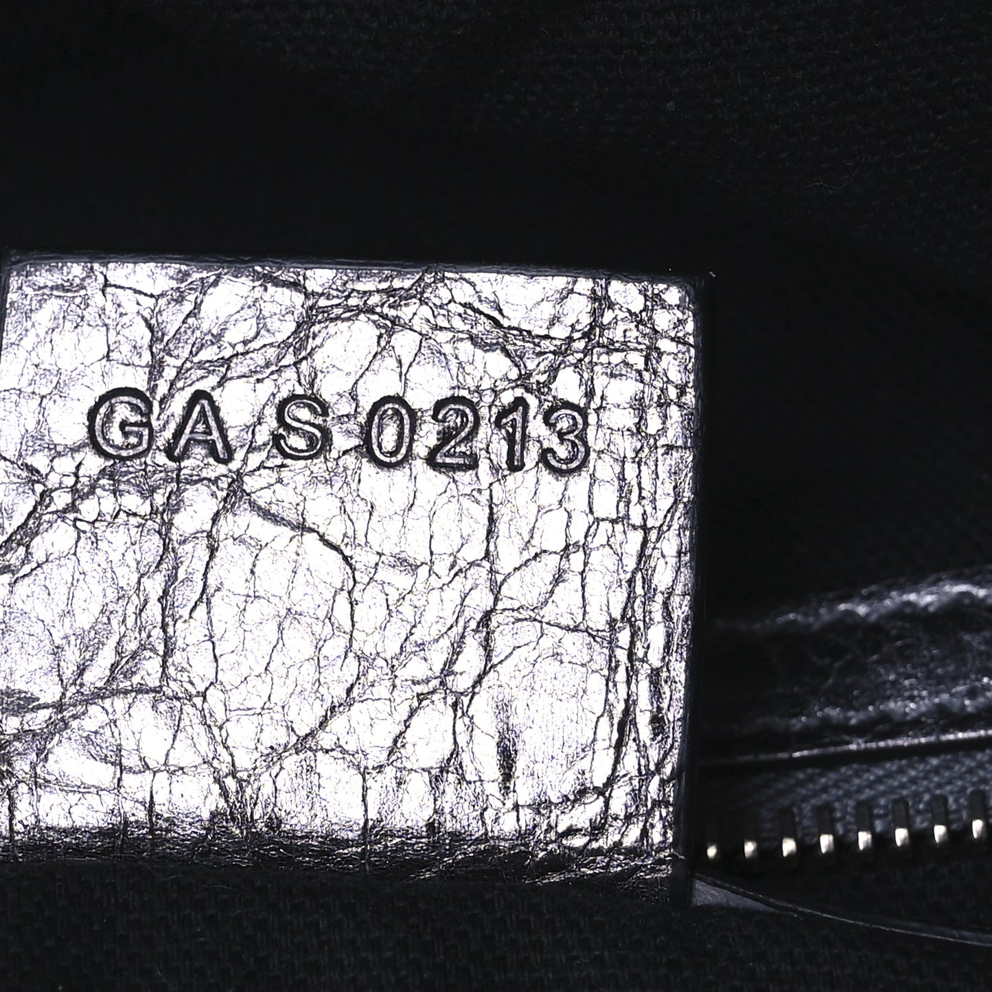 Metallic Calfskin Medium Voyou Bag Silver