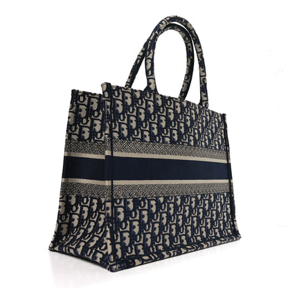 Christian Dior Oblique Medium Book Tote Blue Multicolor 3 of 10