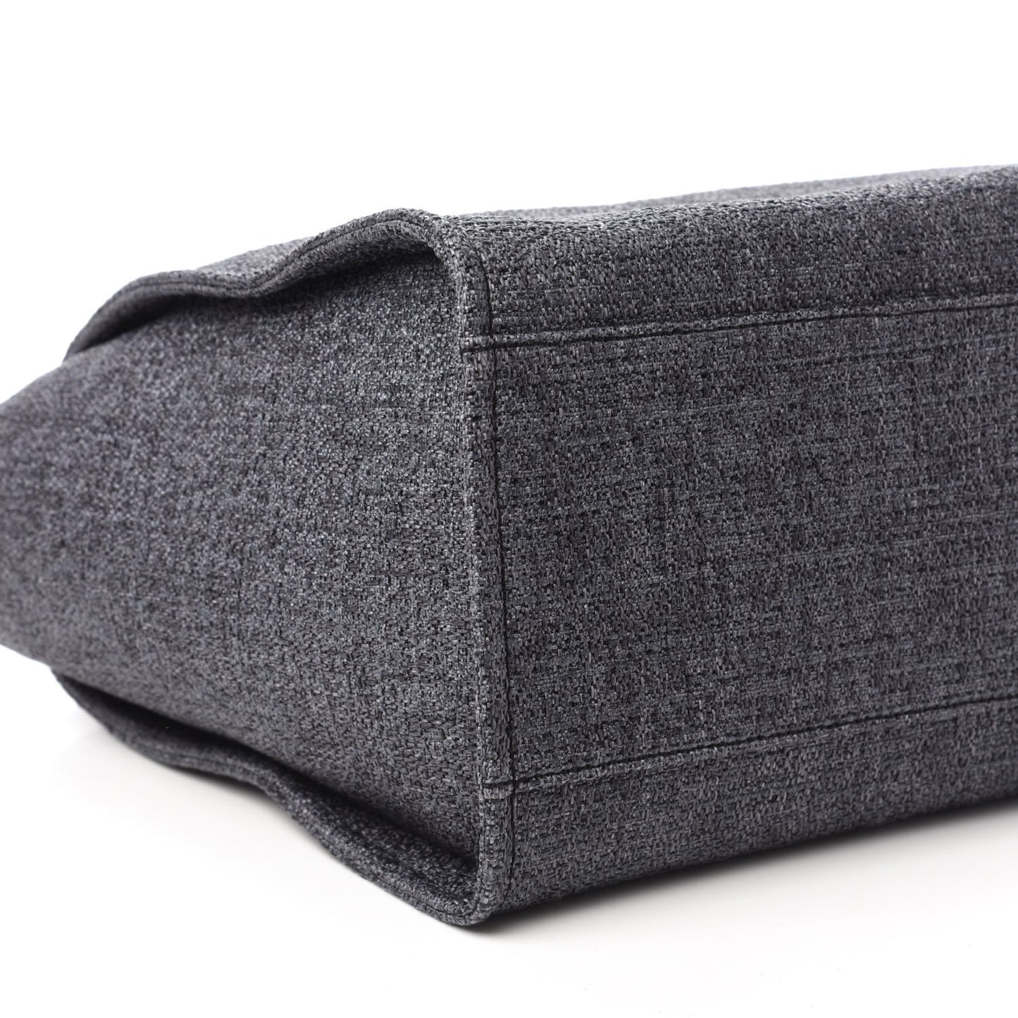 Lurex Boucle Medium Deauville Tote Black