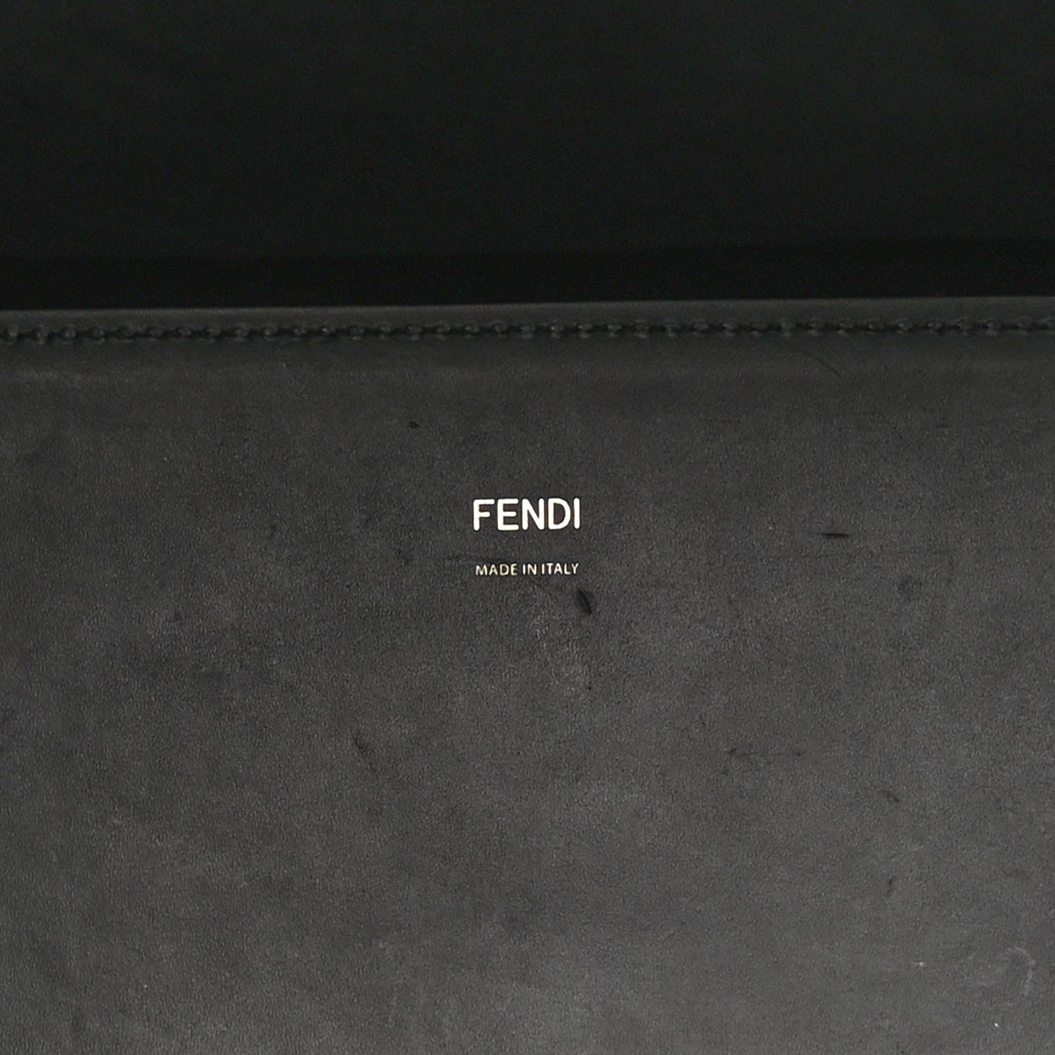 Fendi Vitello King Plexiglass Elaphe Python Print Logo Medium Fendi Sunshine Shopper Tote Dark Asphalt 6 of 9
