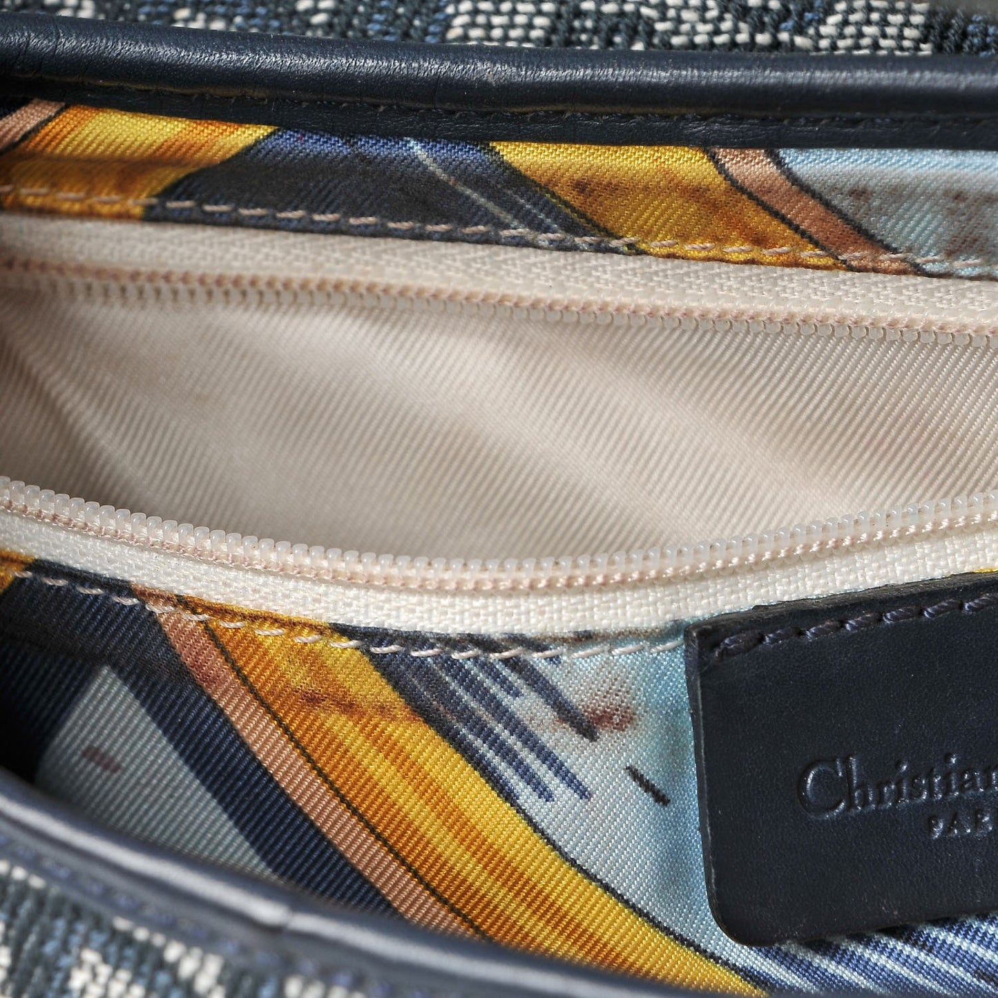 Monogram Saddle Bag Blue