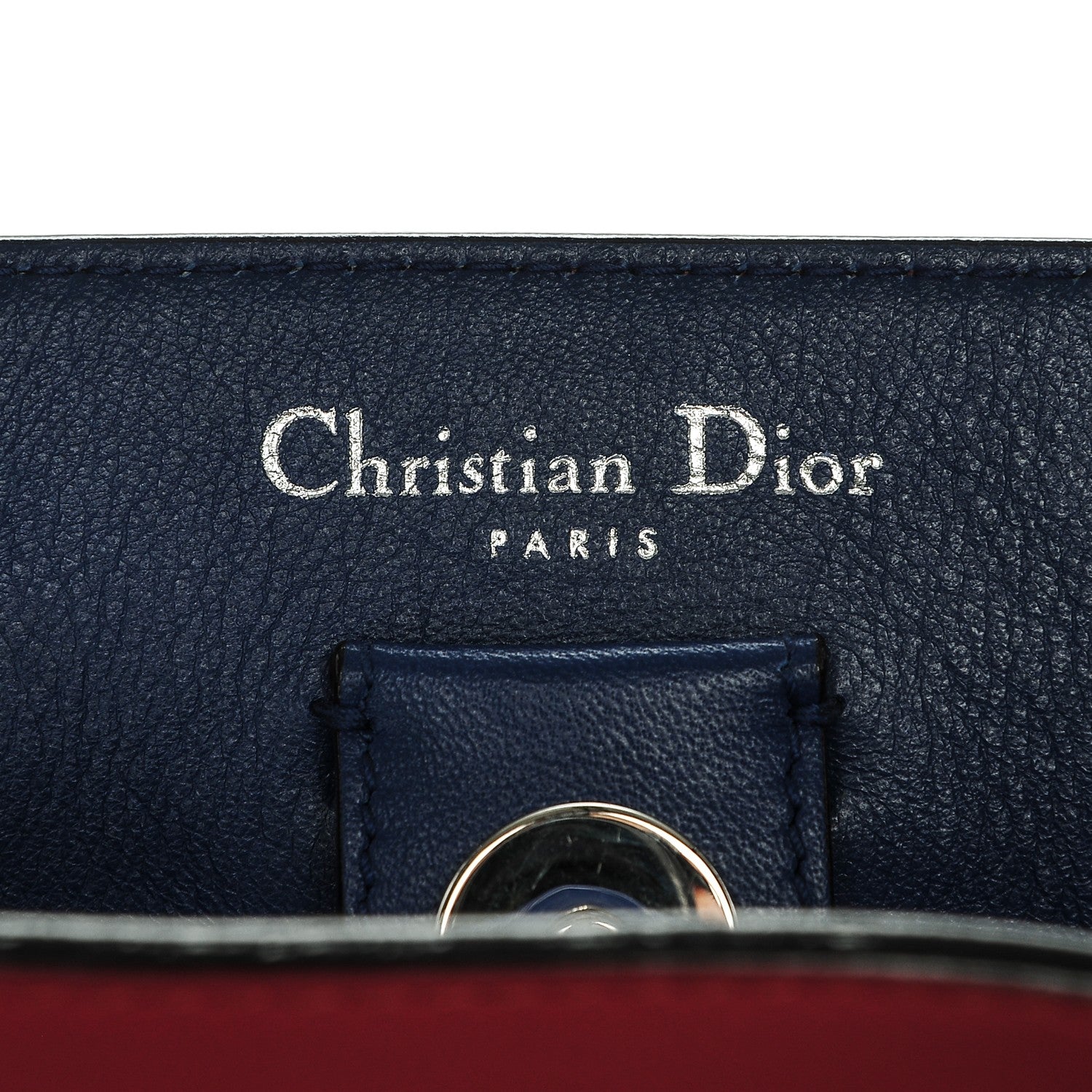 Christian Dior Smooth Calfskin Medium Tri-Color Diorissimo Fuchsia Dune 7 of 8