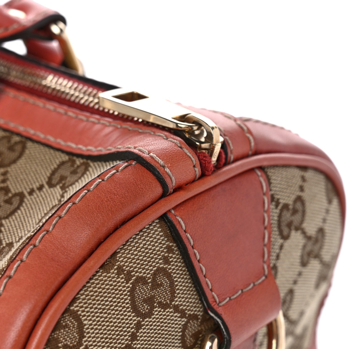 Monogram Vintage Web Medium Boston Pink