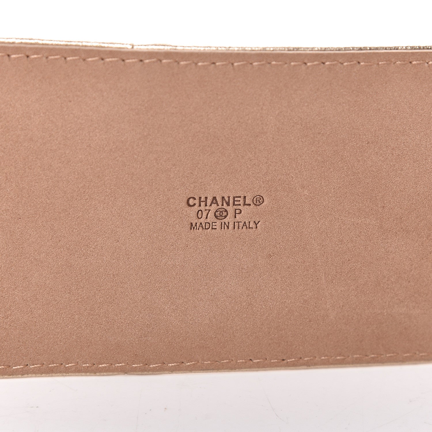Chanel Metallic Lambskin CC Buckle Wide Belt 70 28 Gold 8 of 10