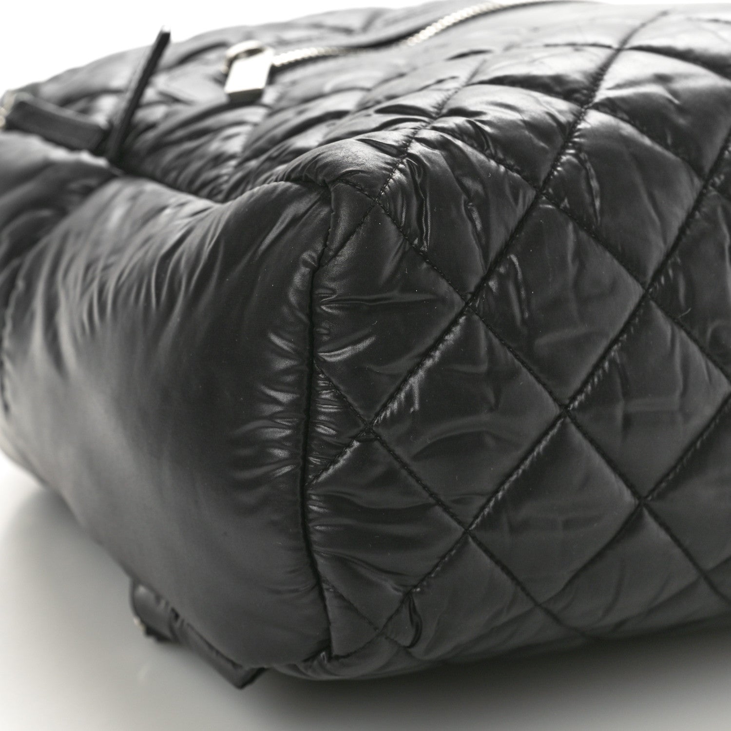 Chanel Nylon Quilted Coco Cocoon Backpack Black 9 of 10