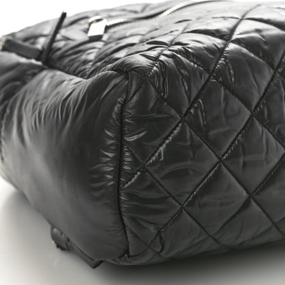 Chanel Nylon Quilted Coco Cocoon Backpack Black 9 of 10