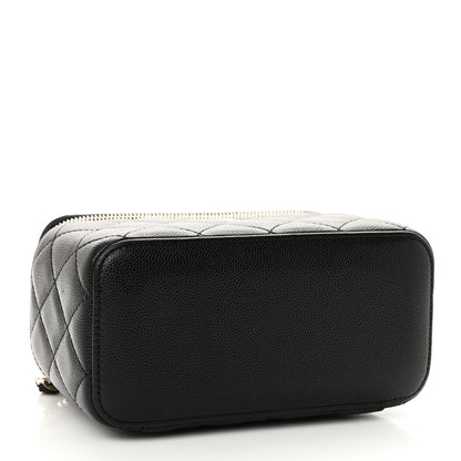 Chanel Caviar Quilted Small Vanity Case With Chain Black 4 of 11