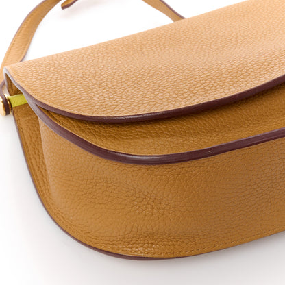 Hermes Taurillon Clemence Chevre Mysore Saut 25 Sesame Craie Lime 15 of 15