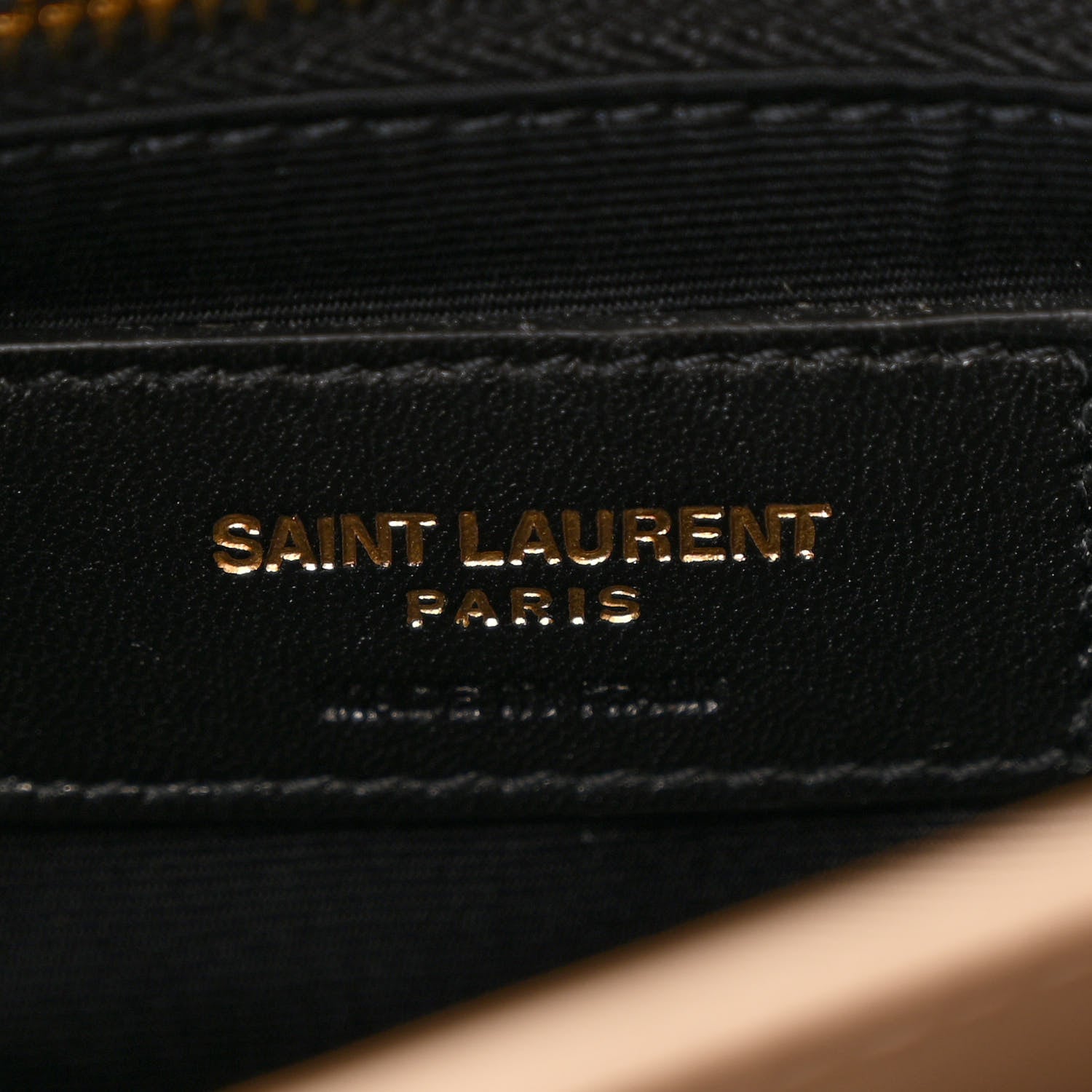 Saint Laurent Calfskin Y Quilted Monogram Toy Loulou Crossbody Bag Dark Beige 7 of 12