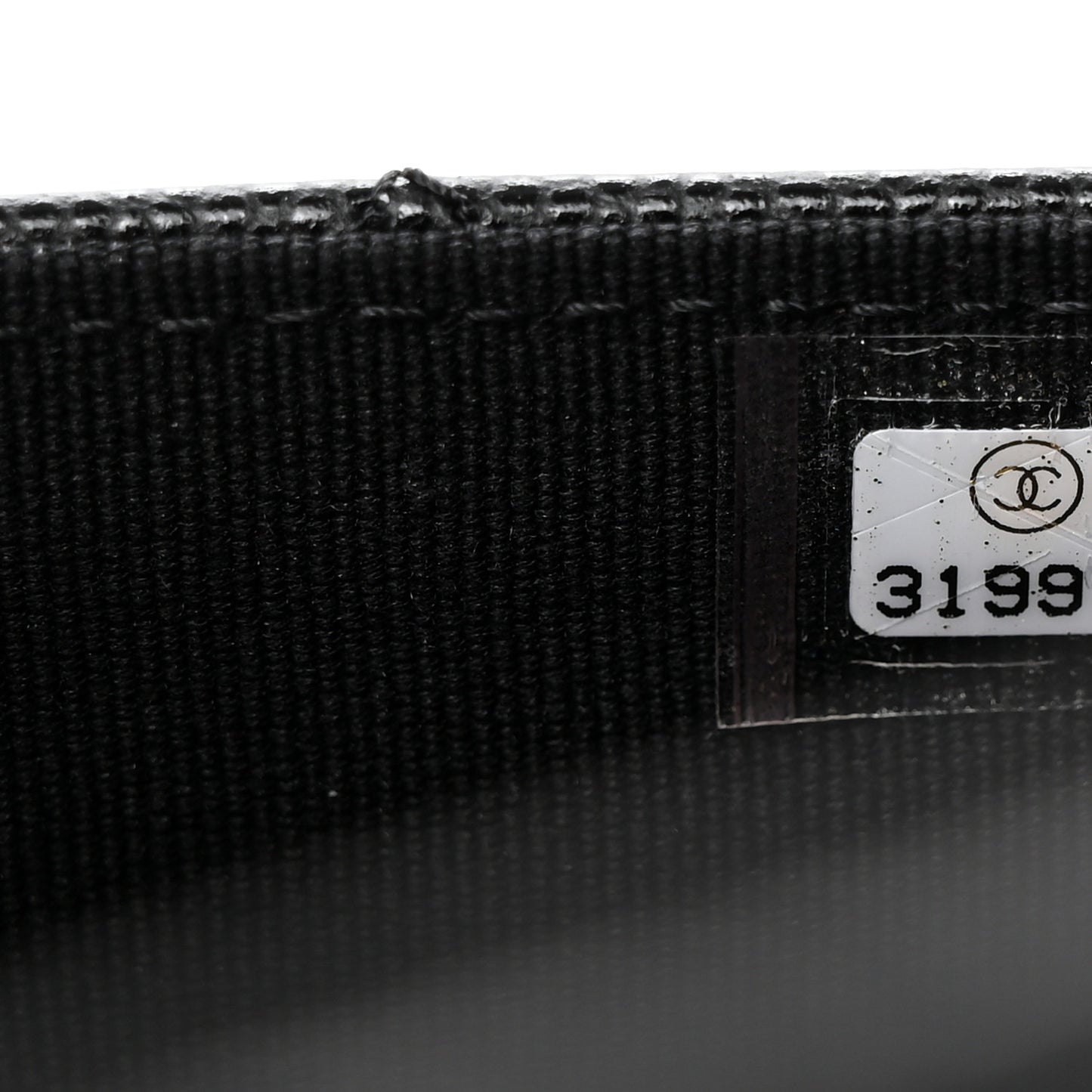 Caviar Quilted Crystal CC Large Gusset Flap Wallet Black