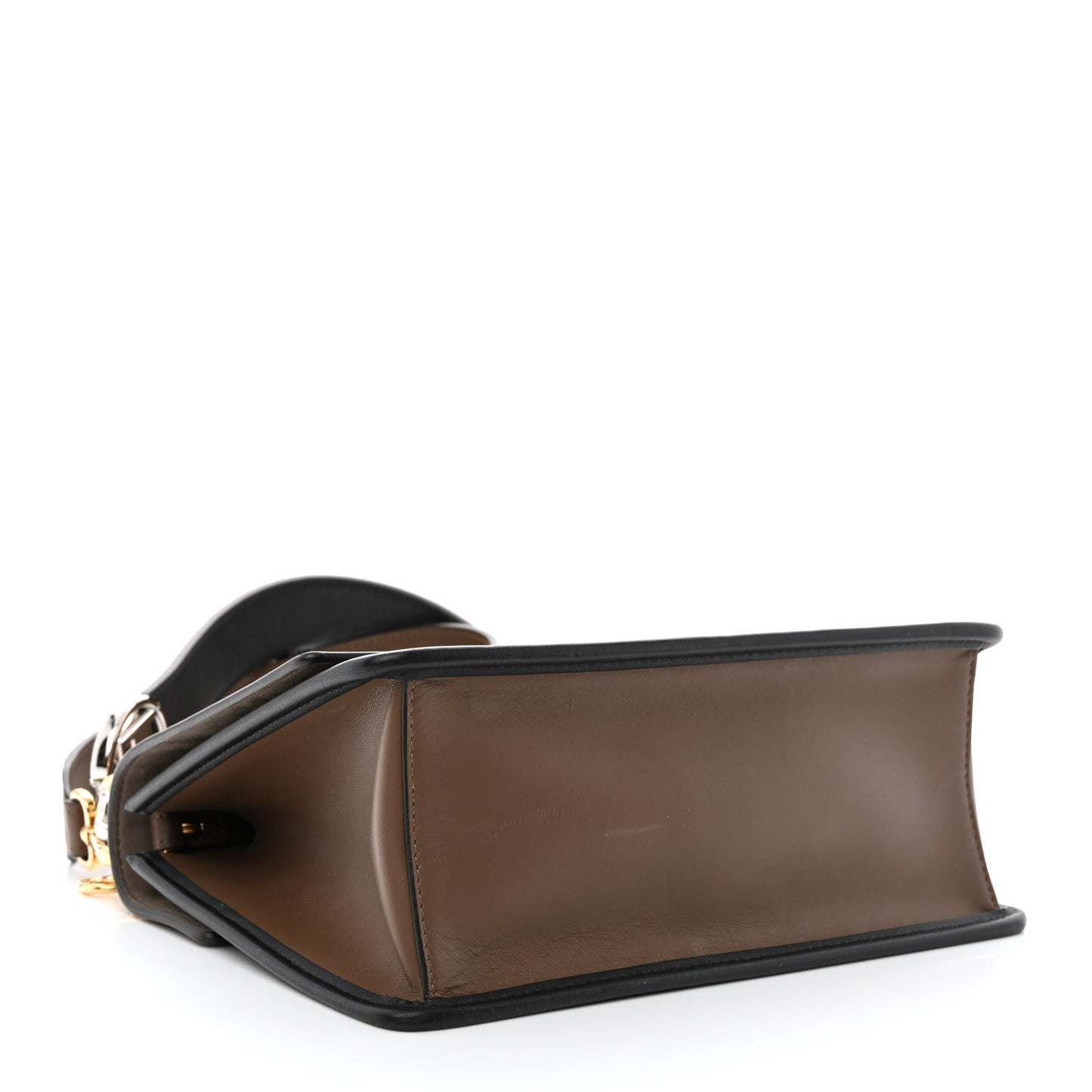 Vitello Century F is Fendi Bi-Color FF 1974 Embossed Kan I Shoulder Bag Maya Black