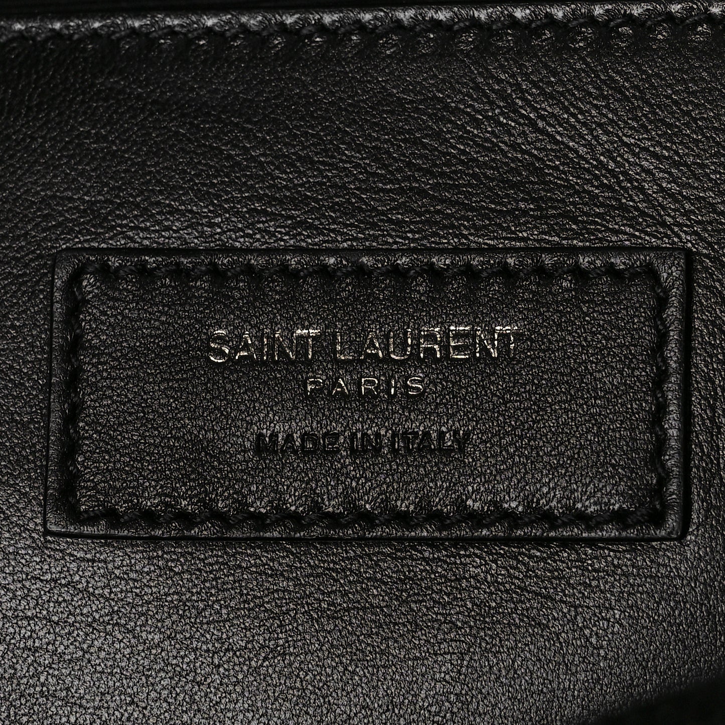 Grain De Poudre Medium West Hollywood Monogram Fold-Over Black