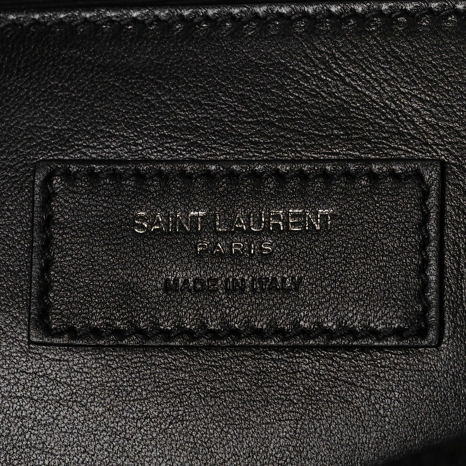 Saint Laurent Grain De Poudre Medium West Hollywood Monogram Fold-Over Black 6 of 9