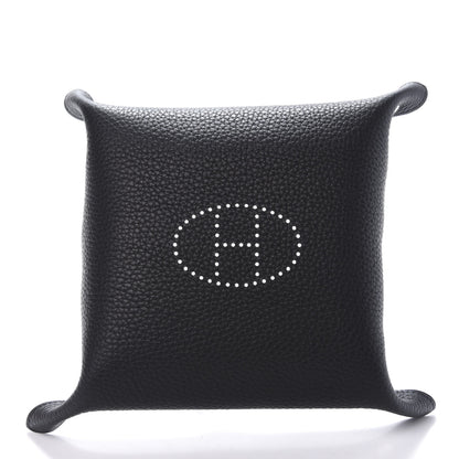 Hermes Taurillon Clemence Mises et Relances Change Tray Black 3 of 4