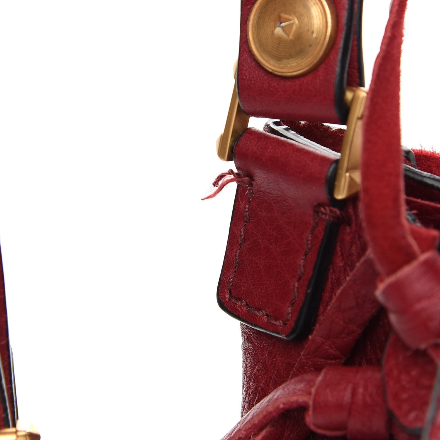 Valentino Garavani Grained Calfskin C Rockee Scarab Fringe Shoulder Bag Scarlet 11 of 11