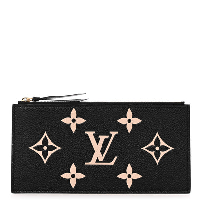 Louis Vuitton Empreinte Monogram Giant Crafty Pochette Felicie Zippered Insert Black 1 of 9