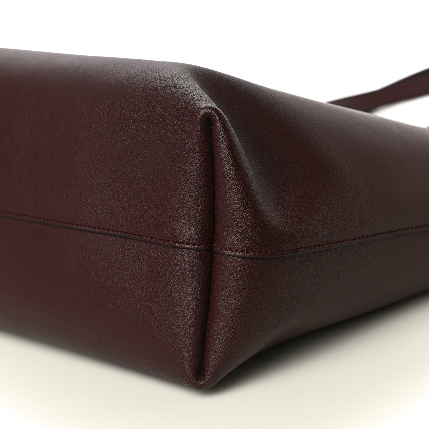 Saint Laurent Calfskin Large Shopping Tote Old Bordeaux 8 of 8
