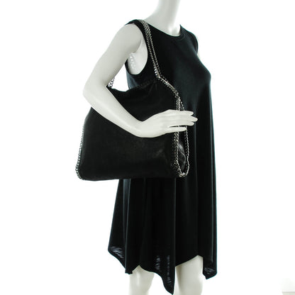 Stella McCartney Shaggy Deer Big Falabella Tote Black 2 of 9
