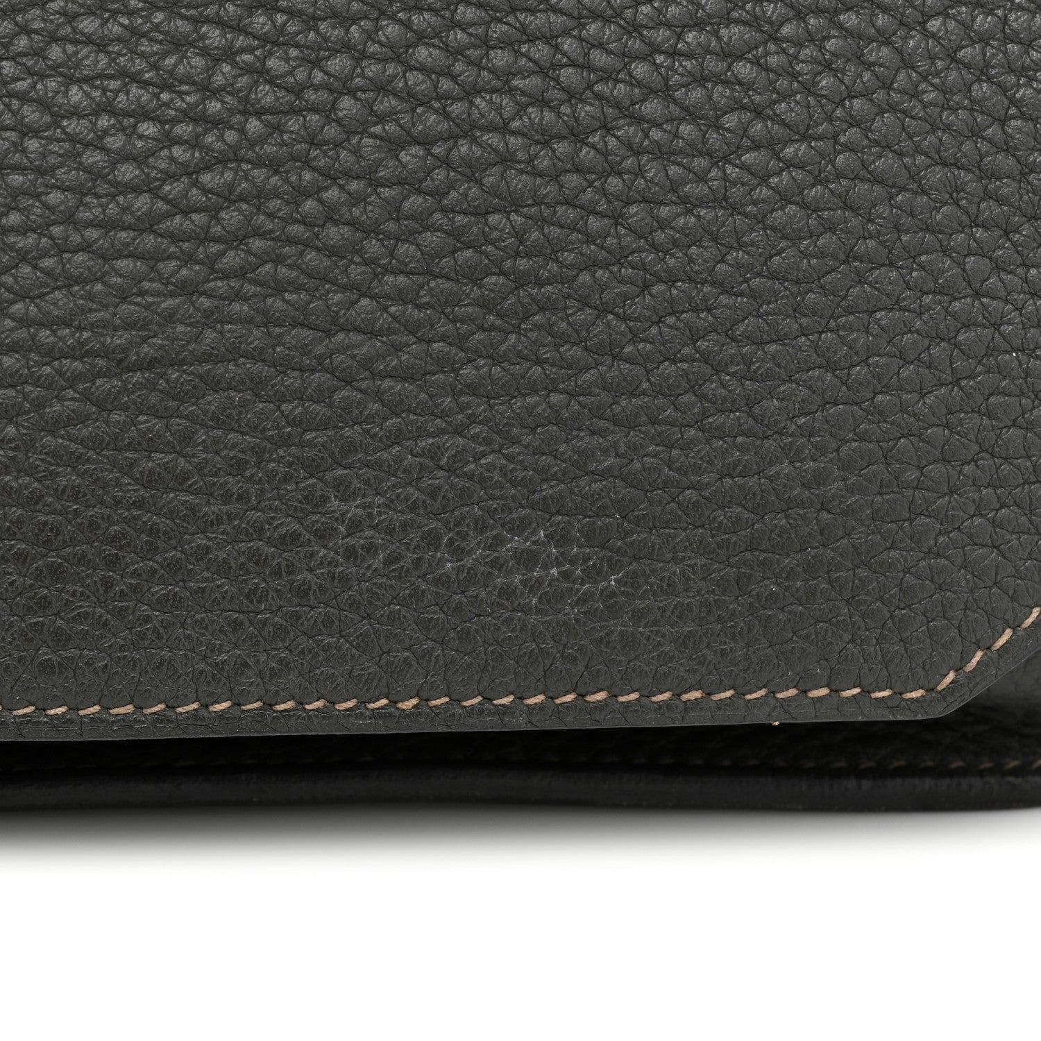 Hermes Taurillon Clemence Eclat Jypsiere 28 Etain Etoupe 10 of 11