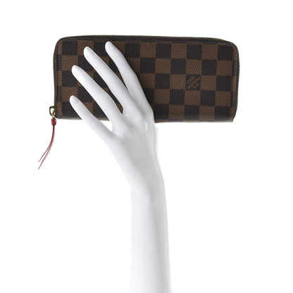Louis Vuitton Damier Ebene Clemence Wallet Cherry 2 of 7