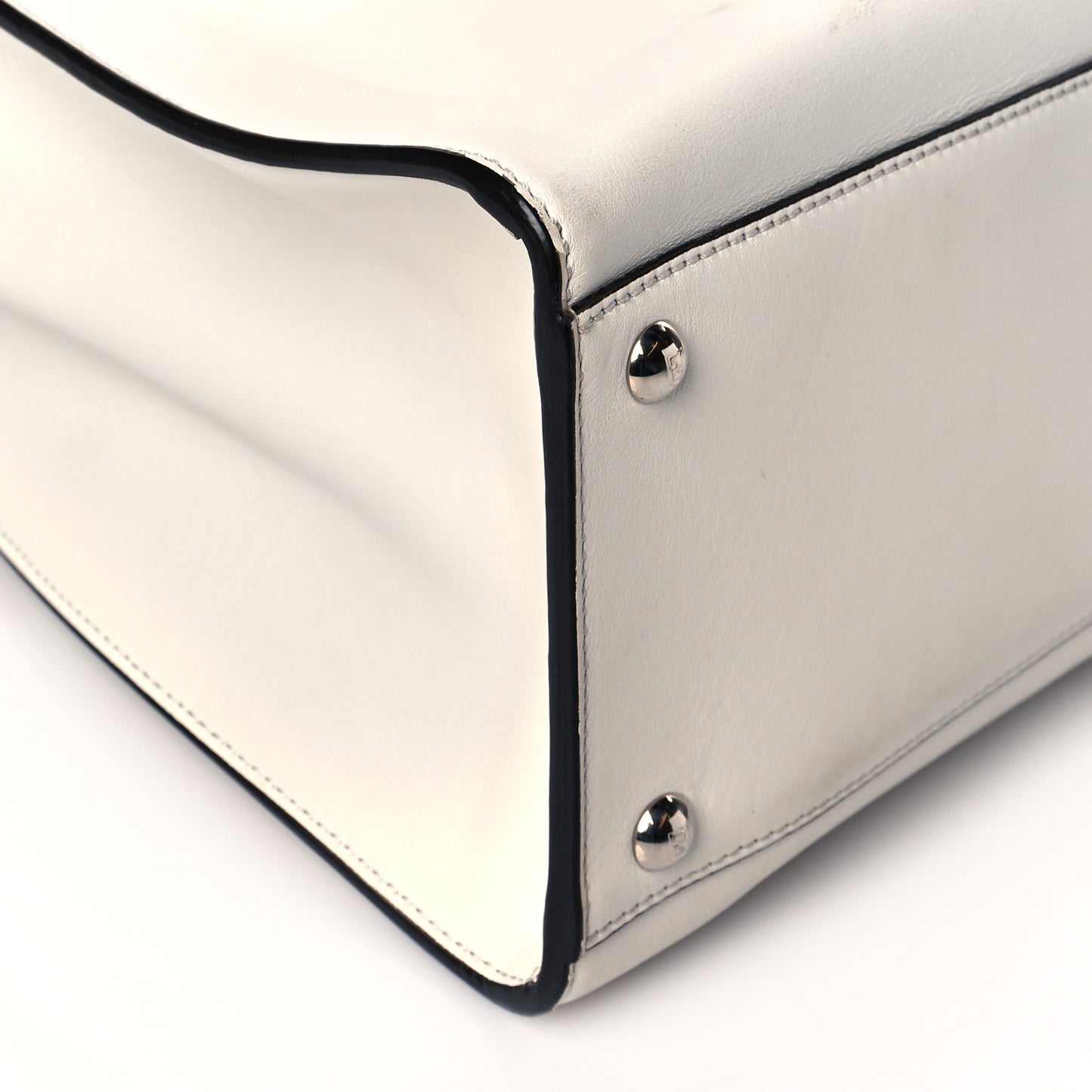 Vitello Seta Glazed Fabric FF 1974 Medium Peekaboo X-Lite White Ice Mogano Panna