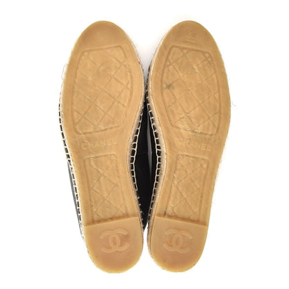Chanel Lambskin CC Espadrilles 39 Black 5 of 10