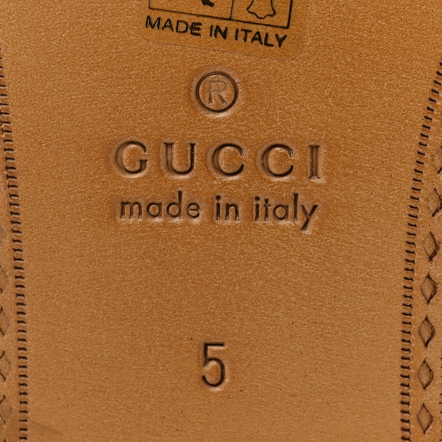 Gucci Goatskin Mens Horsebit Slippers 5 Light Brown 6 of 9