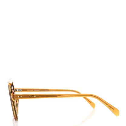 Celine Acetate Square Sunglasses CL40173I Yellow 3 of 6