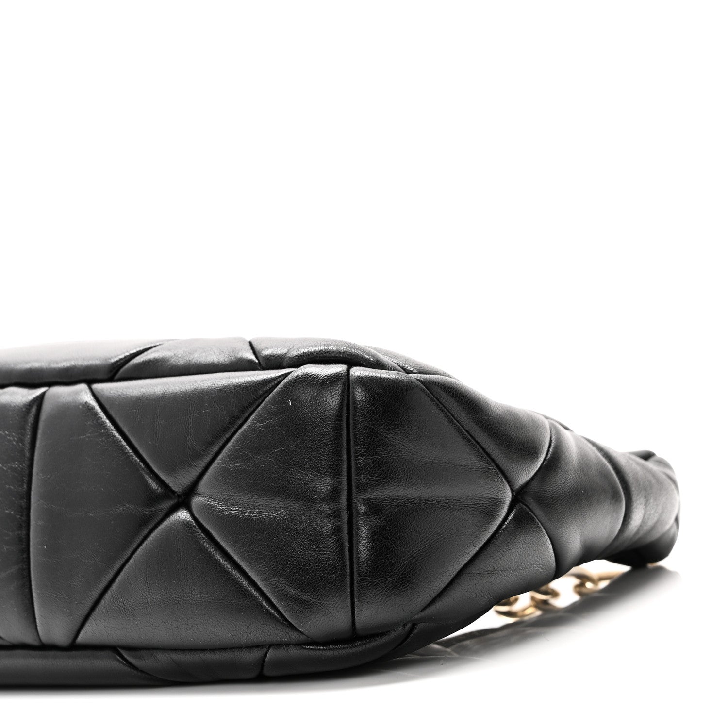 Prada Nappa Re-Nylon Triangle Quilted Patchwork System Shoulder Bag Black 9 of 9
