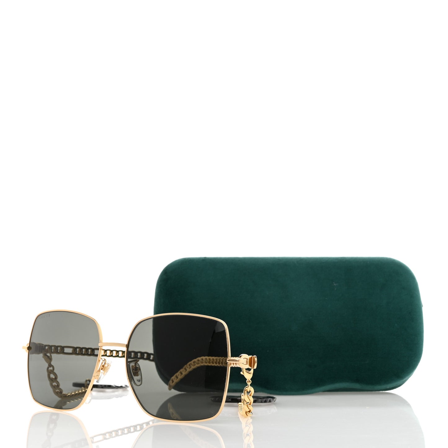 Square Frame Oversized Sunglasses GG0724S Gold