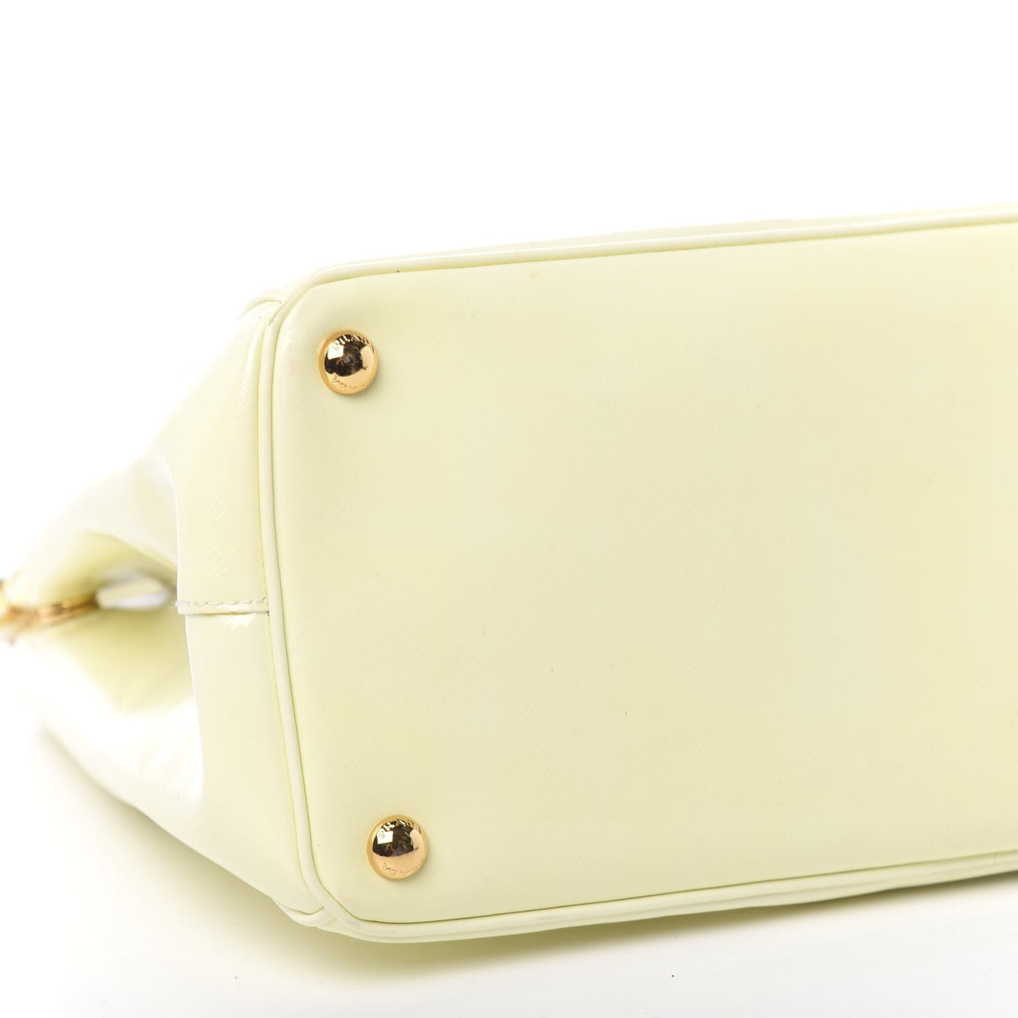Saffiano Vernice Medium Galleria Double Zip Tote Bianco
