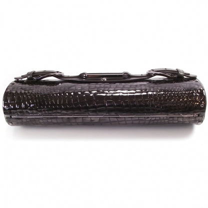 Jimmy Choo Crocodile Tulita Tube Clutch Black 4 of 7