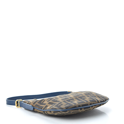 Fendi Zucca Small Hobo Tobacco Petrolio 4 of 10