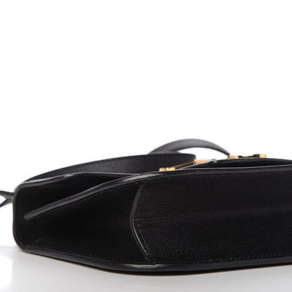 Alexander McQueen Grained Calfskin Small Insignia Flap Black 6 of 10