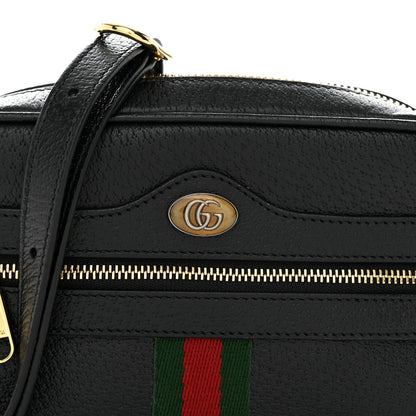 Gucci Calfskin Web Mini Ophidia Shoulder Bag Black 8 of 10