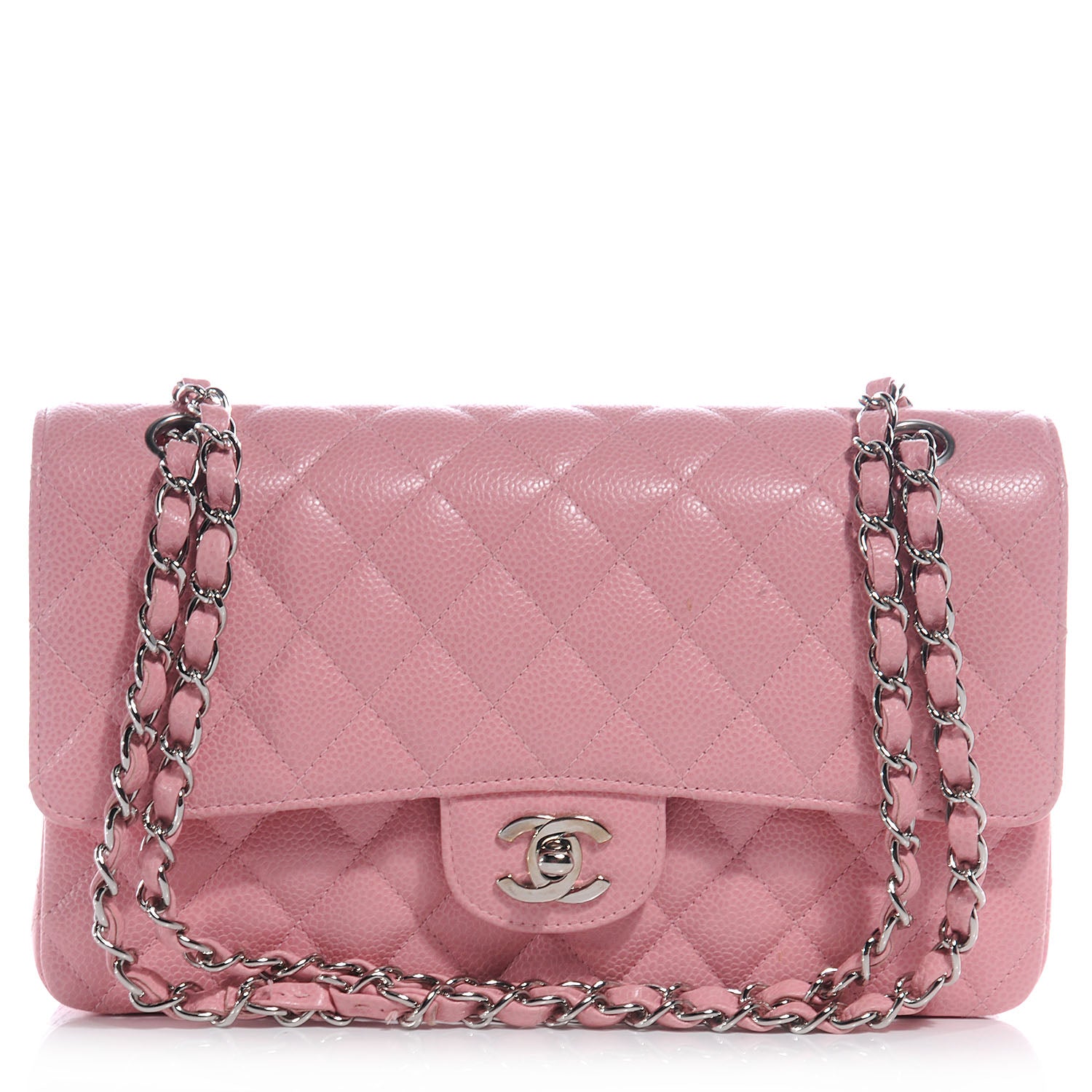 Chanel Caviar Medium Double Flap Pink 1 of 9