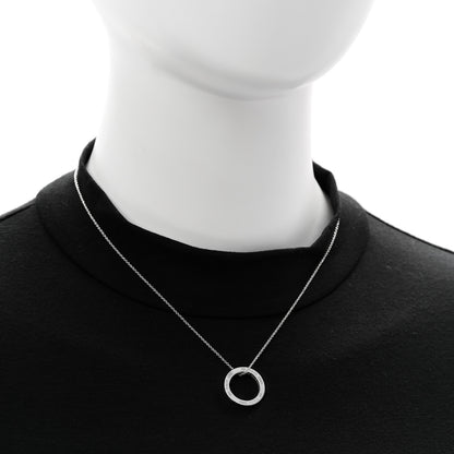 Tiffany Sterling Silver 1837 Circle Pendant Necklace 2 of 6