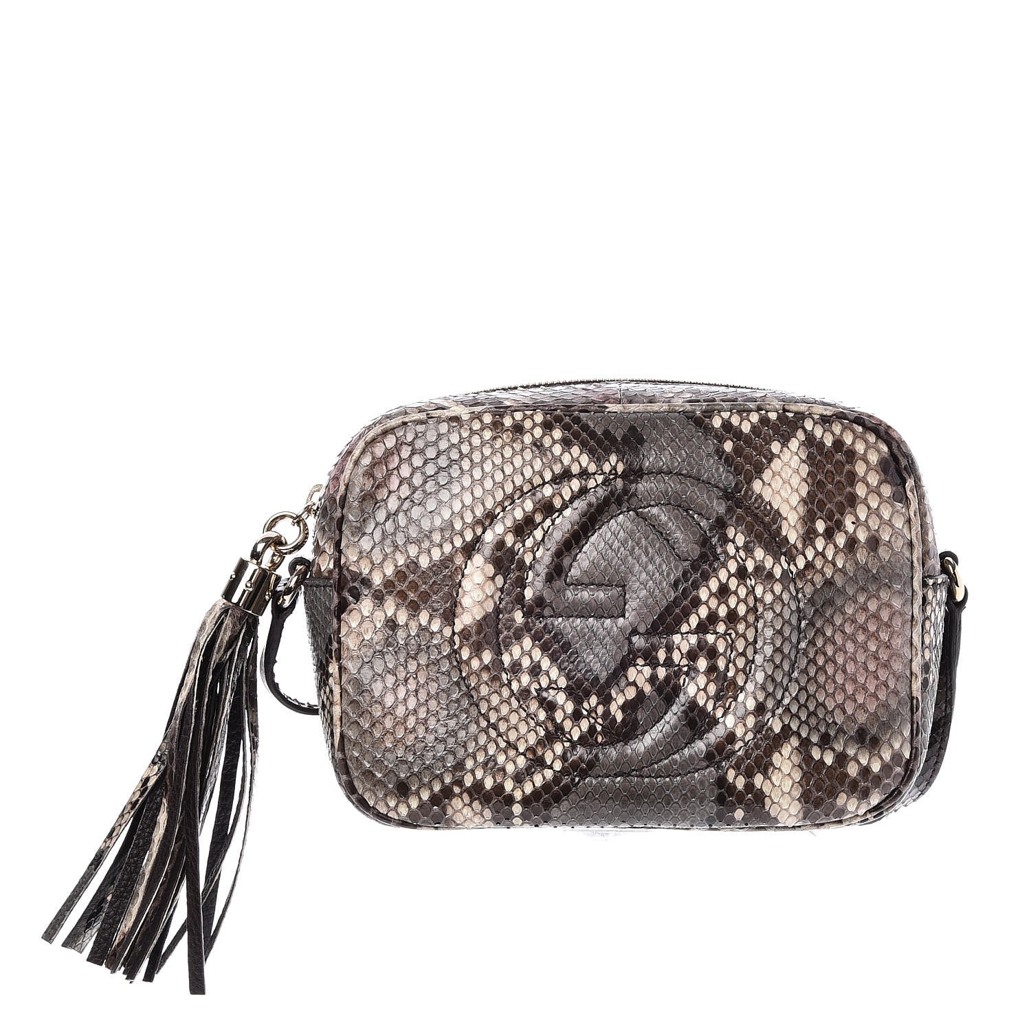 Gucci Python Small Soho Disco Bag Natural 1 of 7