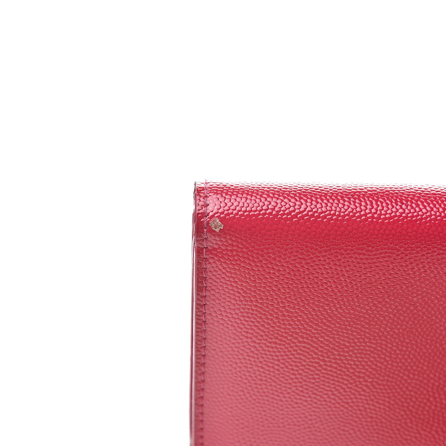 Patent Grain de Poudre Classic Large Letters Flap Wallet Bubblegum