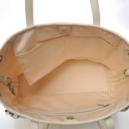 Christian Dior Coated Canvas Cannage Small Panarea Tote White 5 of 14
